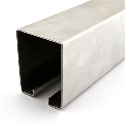 aluminium steel box rail|half steel box channels.